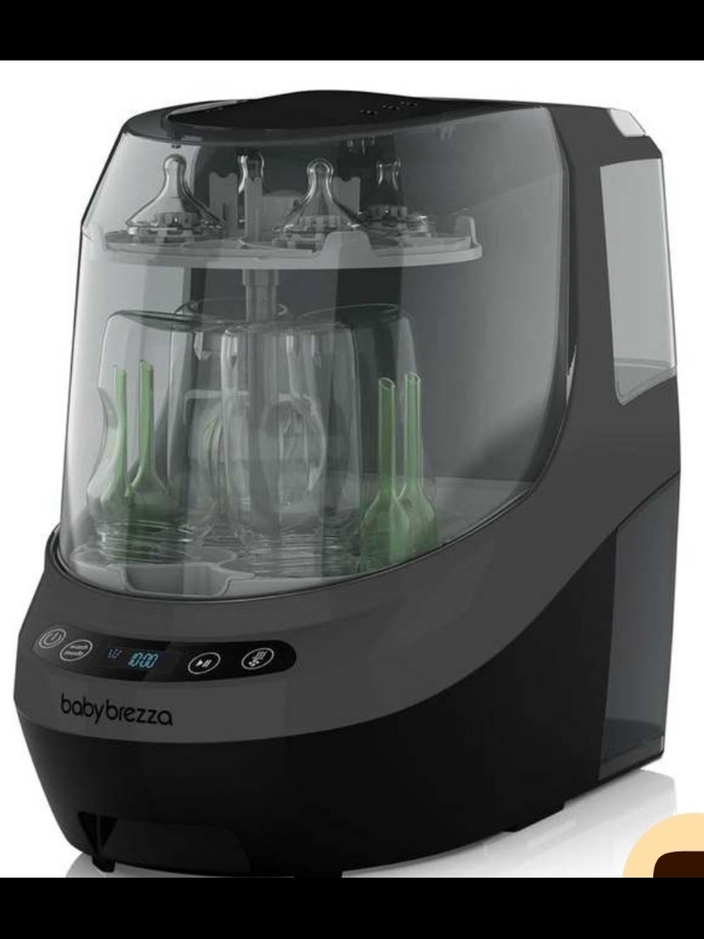 Baby Brezza Electric Bottle Sterilizer and Dryer - Gray/Black
